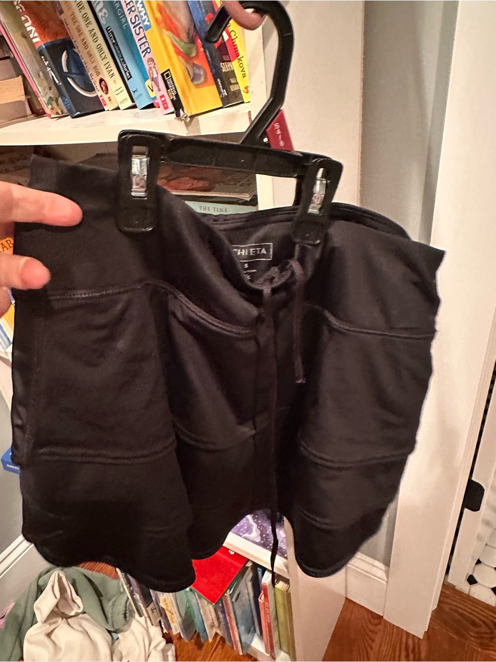 Athleta Black Athletic Skort with Drawstring